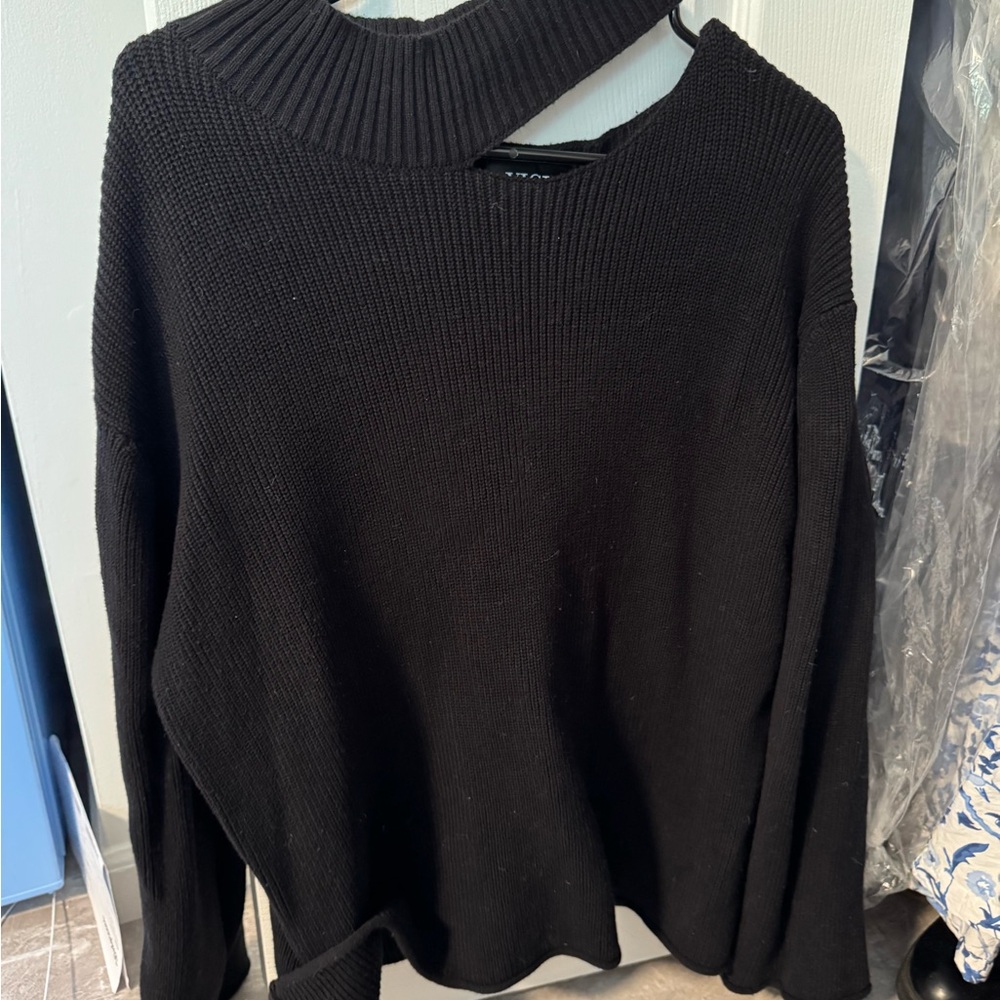 Vici Black Cowl Neck Sweater